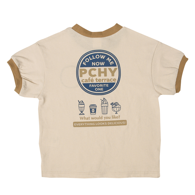 【SALE】[キッズ]リンガーＴシャツ　ＰＣＨＹ ベージュ