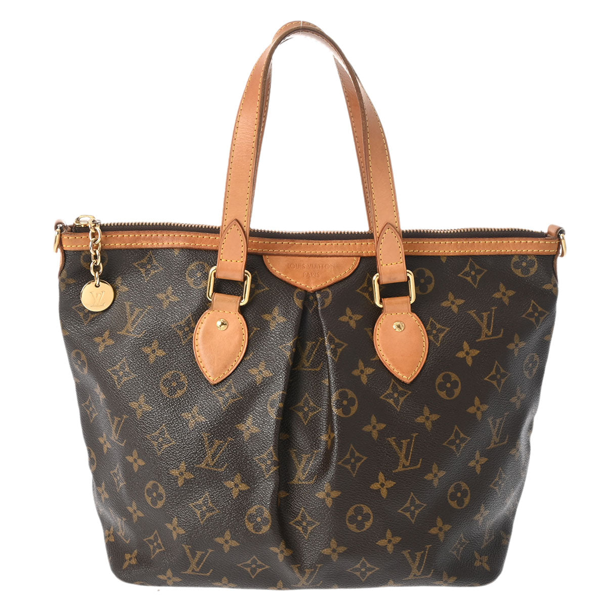 LOUIS VUITTON ルイヴィトン モノグラム パレルモ PM 2WAY ブラウン M40145 レディース モノグラムキャンバス ハンドバッグ Bランク 中古 