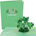 ポップアップグリーティングカード　Saint Patricks Day Lucky Clover