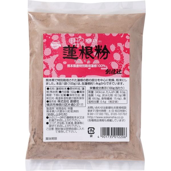 創健社 特別栽培蓮根１００％使用　蓮根粉 100g 139629　1セット（100g×30）（直送品）