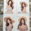 オリジナル人物ステッカー♡sun hat①