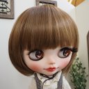 ネオブライス ウィッグ おかっぱボブ マロンブラウン 10インチ/ドール Blythe