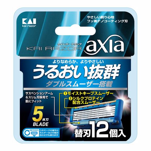 貝印ａｘｉａ 替刃１２個入