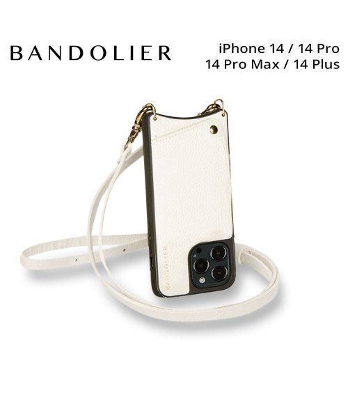 BANDOLIER バンドリヤー スマホ ストラップ スマホショルダー ケース スマホケース 携帯 スマホケース 携帯 ショルダー アイフォン エマ アイボリー