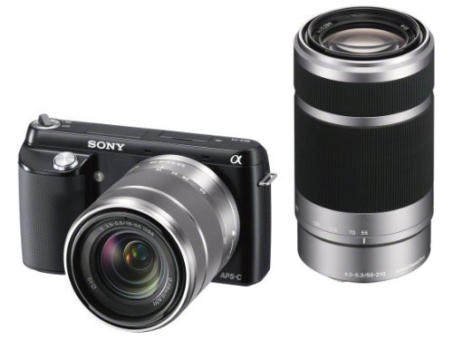 ソニー デジタル一眼カメラ「NEX-F3」ダブルレンズキット（ブラック）SONY NEX-F3 NEX-F3Y-B【中古品】