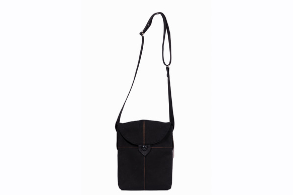 サコッシュ 綿 ショルダーバッグ Shoulder Pouch【UDERI.ХⅠ】BLACK CHSP004