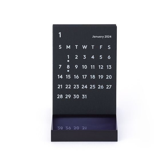 CLARA Desk Calendar 2024 Black｜卓上カレンダー