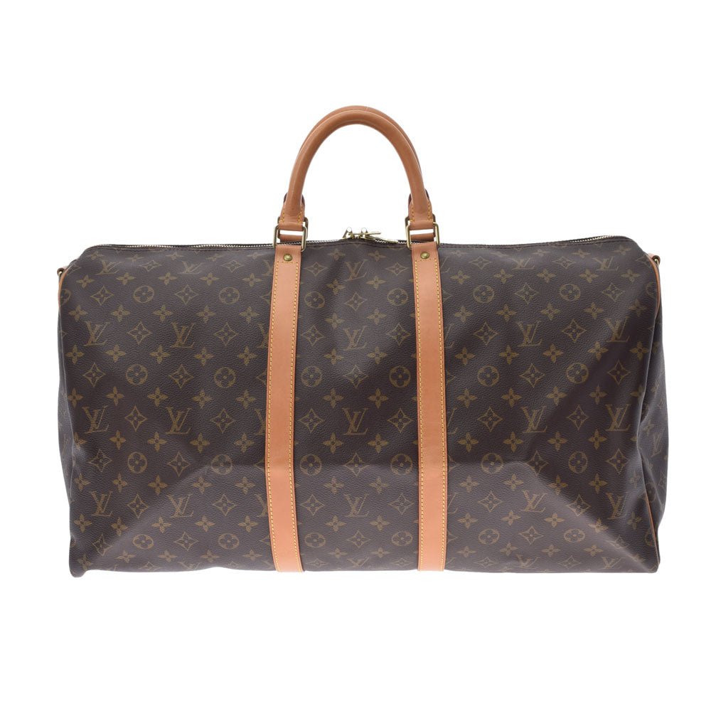 LOUIS VUITTON ルイヴィトン モノグラム キーポルバンドリエール55 ブラウン M41414 ユニセックス モノグラムキャンバス ボストンバッグ ABランク 中古 