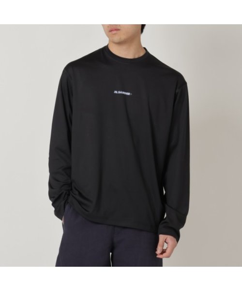 ジルサンダー 長袖Tシャツ ロンT カットソー トップス ブラック メンズ JIL SANDER J47GC0022 J20033 001