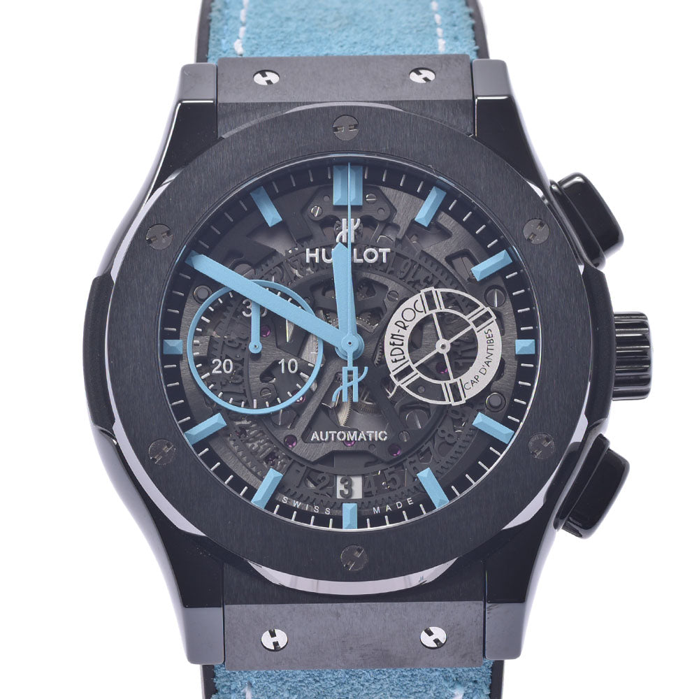 HUBLOT ウブロ クラシックフュージョン エデンロック 50本限定 525.CM.0170.VR.ERS18 メンズ セラミック/スエード/ラバー 腕時計 自動巻き スケルトン文字盤 Aランク 中古 