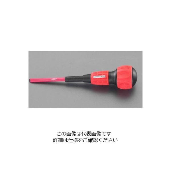 エスコ 5.0x150mm [ー]ドライバー(パワーG 電工・絶縁) EA557AR-150 1セット(10本)（直送品）