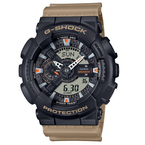 カシオ GA-110TU-1A5JF G-SHOCK Two tone utility colors 20気圧防水 LEDライト