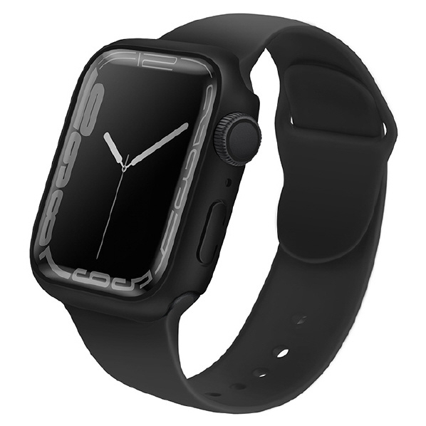 ＵＮＩＱ Apple Watch 45mm用CASE WITH 9H TEMPERED GLASS SCREEN PROTECTION UNIQ LEGION MIDNIGHT BLACK UNIQ-45MM-LEGNBLK