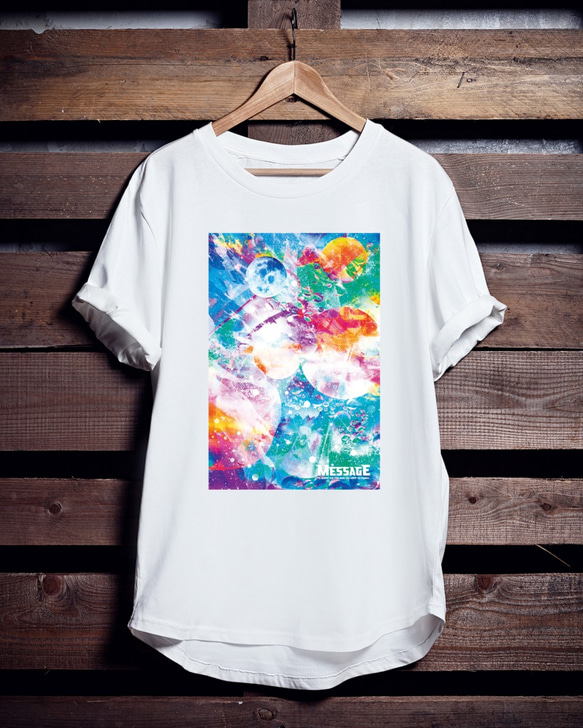 宇宙アートTシャツ「AquaSpace World」