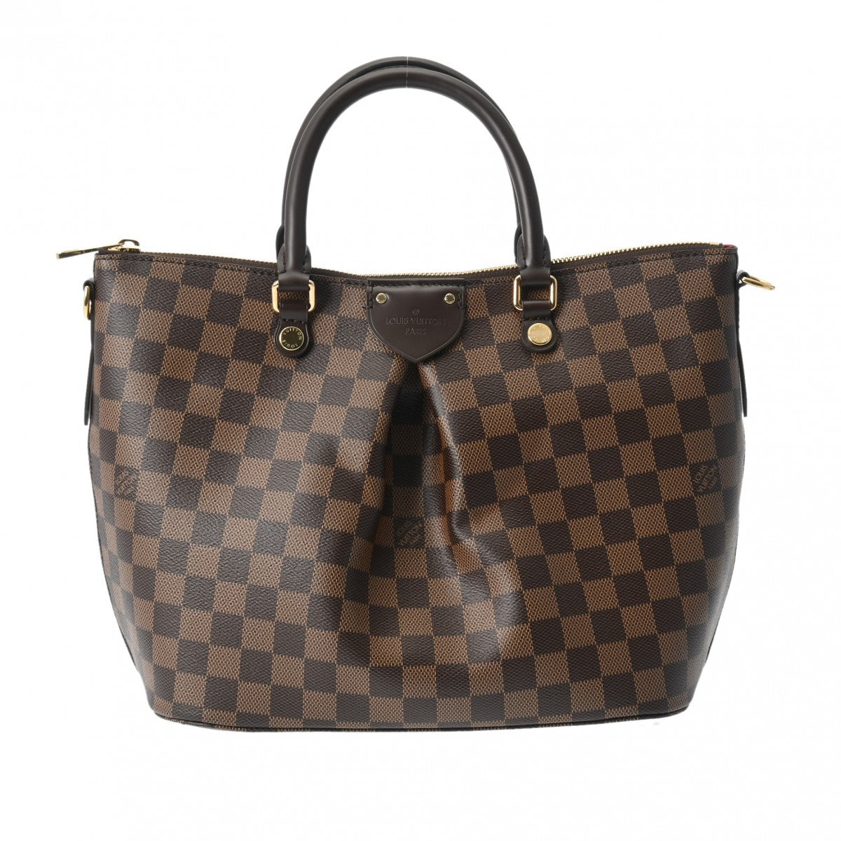 LOUIS VUITTON ルイヴィトン ダミエ シエナMM ブラウン N41546 レディース ダミエキャンバス ハンドバッグ Aランク 中古 