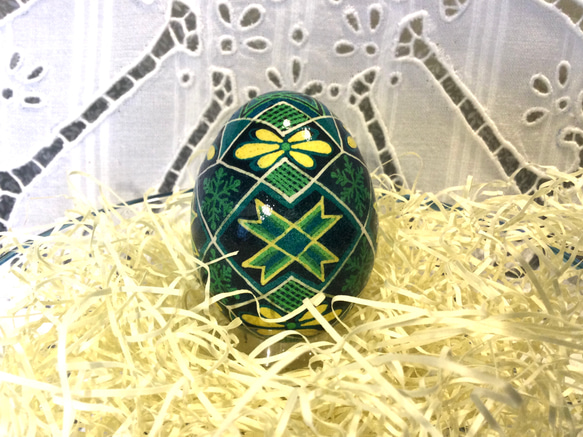 イースターエッグ(PYSANKY)  本物の卵です(๑˃̵ᴗ˂̵)