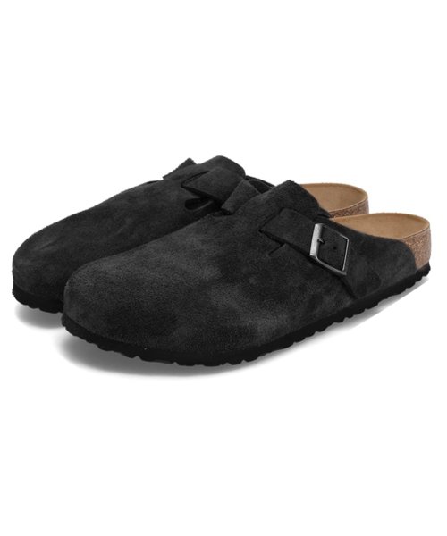 ビルケンシュトック BIRKENSTOCK ボストン サンダル メンズ 普通幅 スエードレザー BOSTON ブラック ブラウン 黒