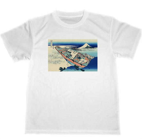 常州牛堀　ドライ　Tシャツ　HOKUSAI　葛飾北斎　富嶽三十六景　浮世絵　UKIYOE　富士山　グッズ　名画