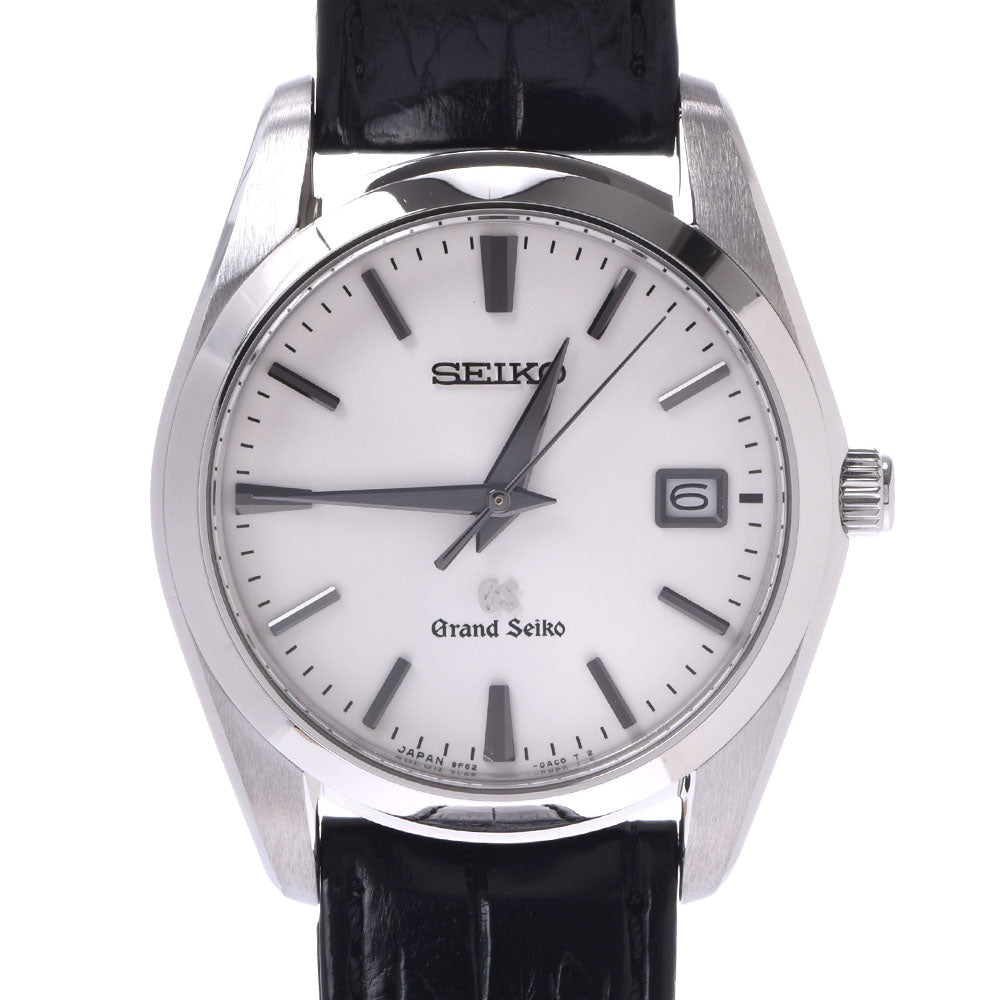 SEIKO セイコー グランドセイコー 9F62-0AB0/SBGX095 メンズ SS/革 腕時計 シルバー文字盤 ABランク 中古 