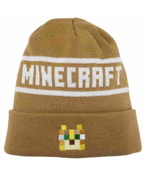 マインクラフト 帽子 KIDS ニット帽 ゴールド Minecraft カイタックファミリー 子ども キッズ ウォーマー 雑貨 ゲームキャラクター グッズ