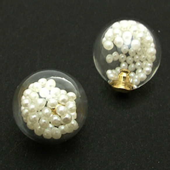 acryl-catchピアスキャッチ アクリルインパール15mm【1個】