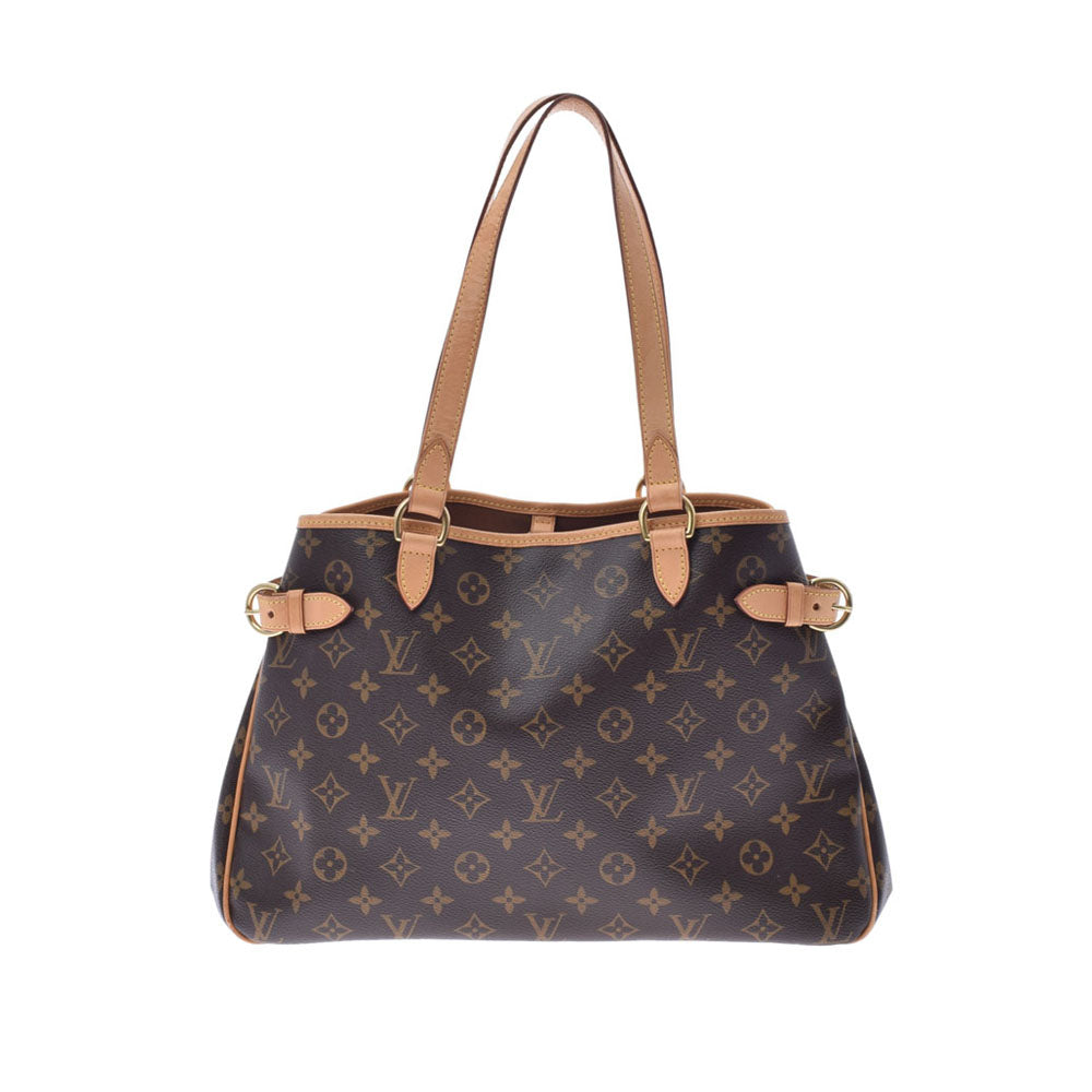 【お歳暮】LOUIS VUITTON ルイヴィトン モノグラム バティニョール オリゾンタル ブラウン M51154 ユニセックス モノグラムキャンバス トートバッグ Bランク 中古 _画像1