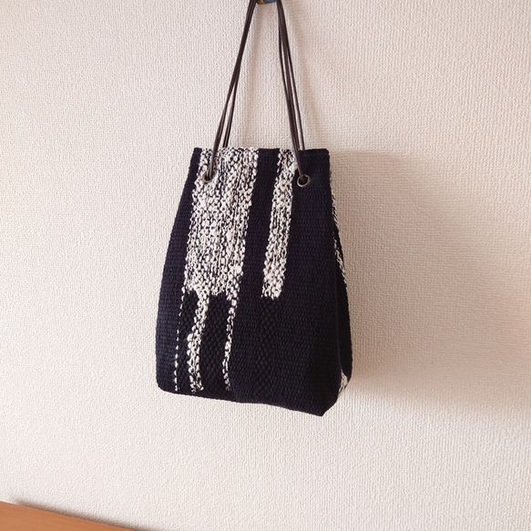 SALE！｢TATAMI drawstring bag｣ 縦型巾着 マチもたっぷり 畳織り鞄  手持ち肩掛けお好みで♪