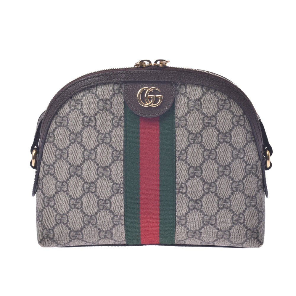 【お歳暮】GUCCI グッチ オフディア ベージュ 499621 レディース PVC ショルダーバッグ Bランク 中古 _画像1