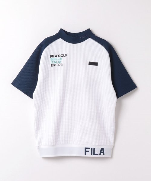 FILA GOLF　ワッフルモックネック半袖シャツ