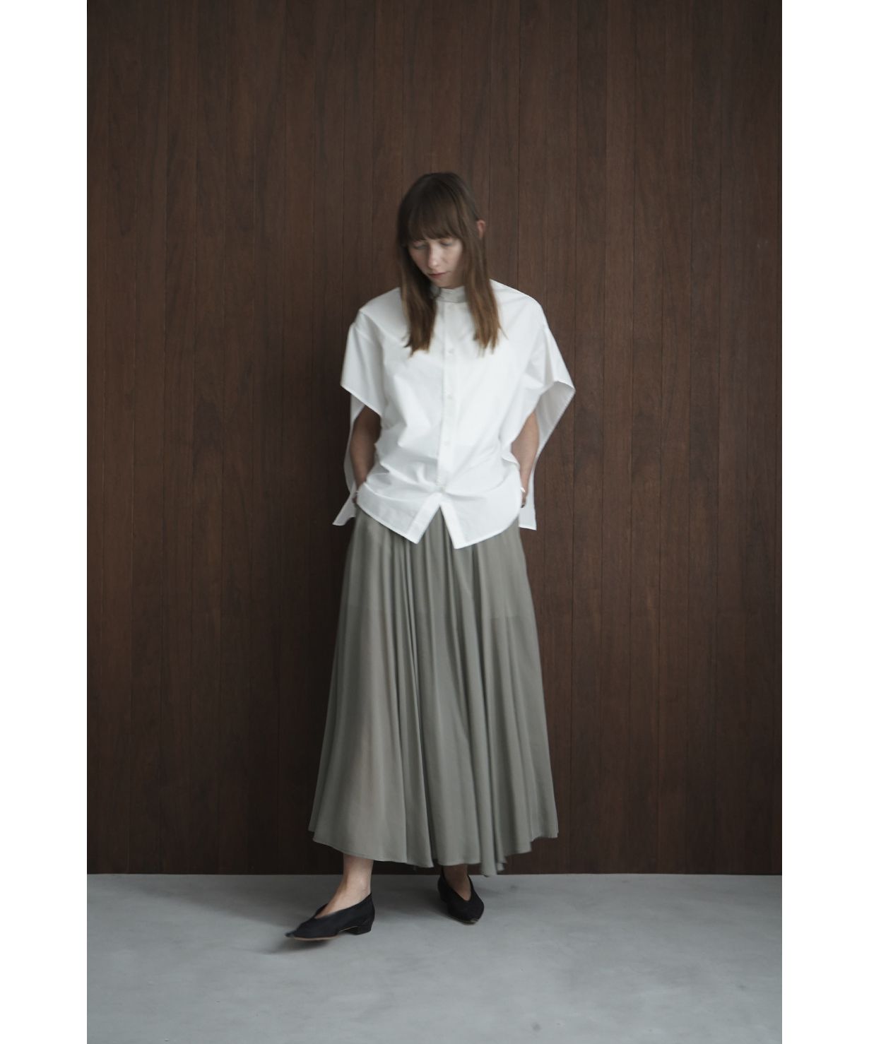 クラネ/SHEER SLIT SKIRT