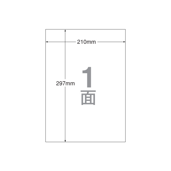 エーワン IJ用ラベル[光沢紙]A4 ノーカット 10枚 F815002-28691