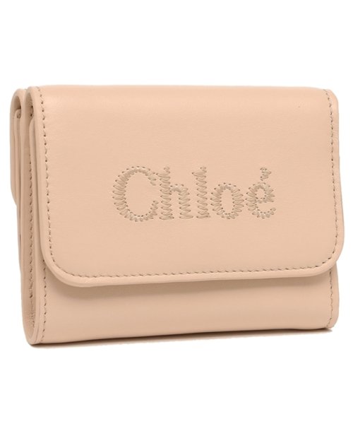 クロエ 三つ折り財布 クロエセンス ミニ財布 ベージュ レディース CHLOE CHC23AP874I10 6J5