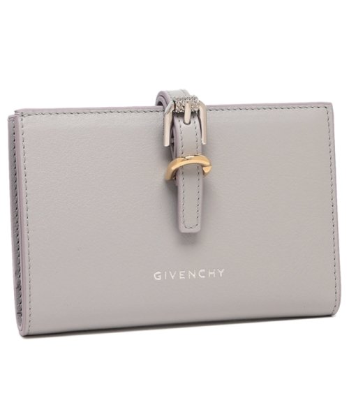 ジバンシィ 二つ折り財布 ヴォワイユー ロゴ ミニ財布 グレー レディース GIVENCHY BB60LNB1Q7 050