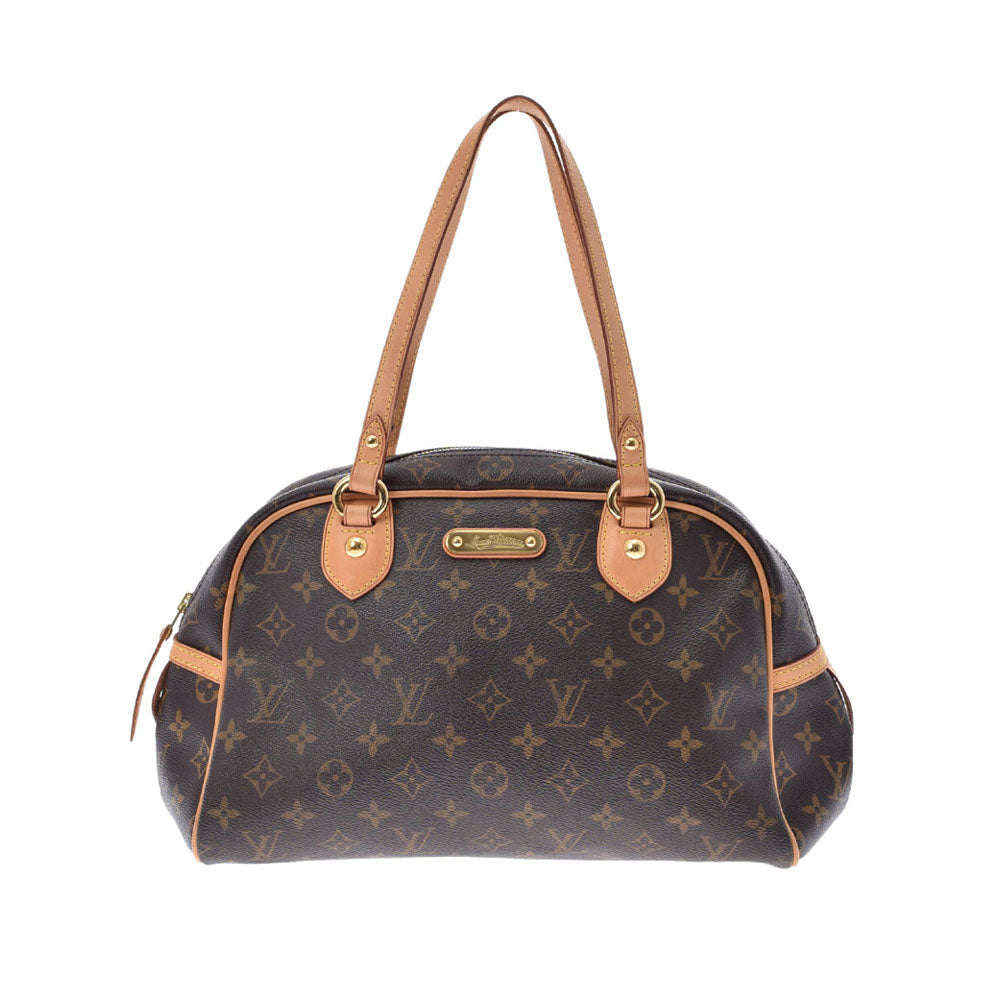 LOUIS VUITTON ルイヴィトン モノグラム モントルグイユ PM ブラウン M95565 レディース モノグラムキャンバス ハンドバッグ ABランク 中古 