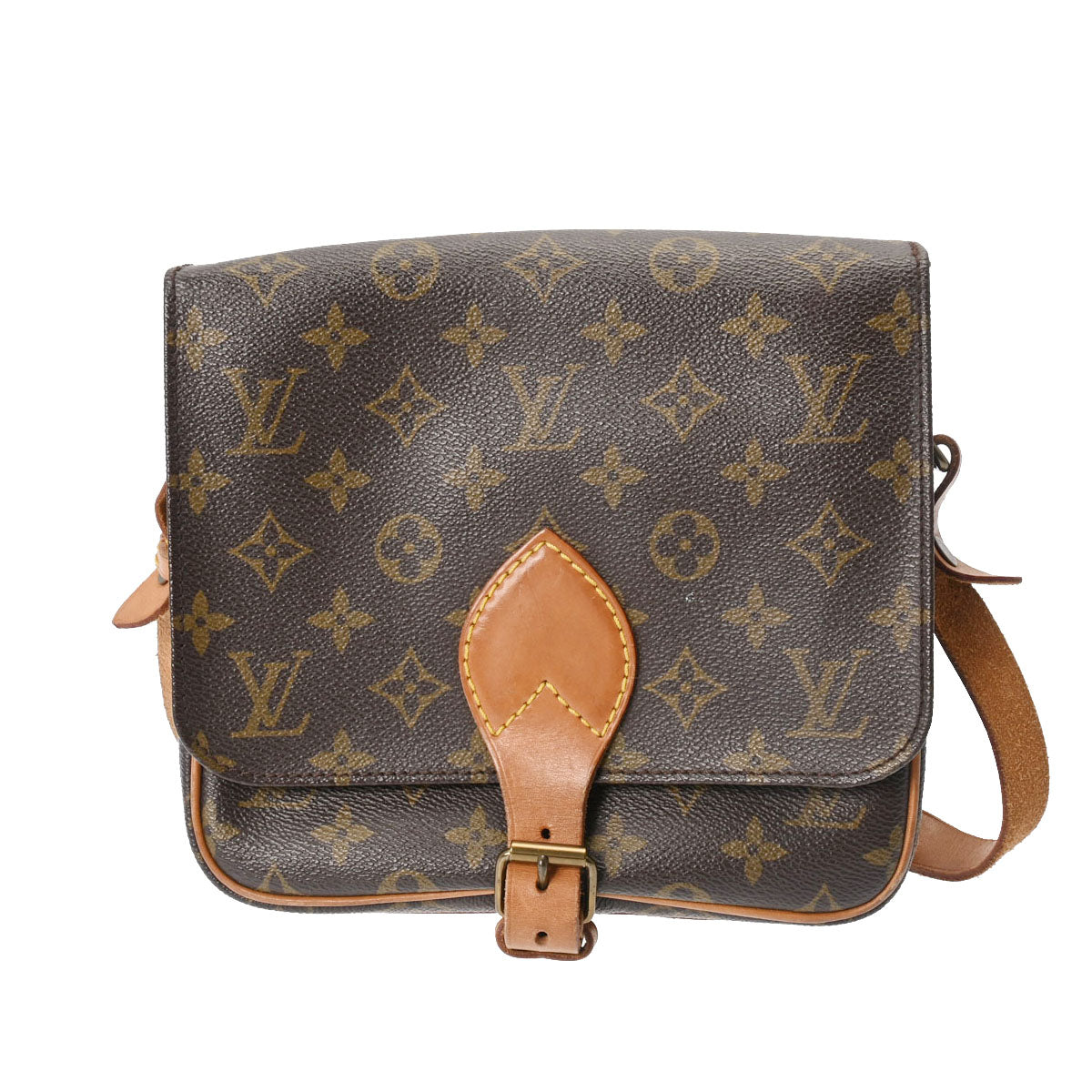 【2024年最新】 LOUIS VUITTON ルイヴィトン モノグラム カルトシエール ブラウン M51253 ユニセックス モノグラムキャンバス ショルダーバッグ Bランク 中古 _画像1