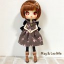 May & Leo little＊仔猫ちゃんのチョコレートワンピ