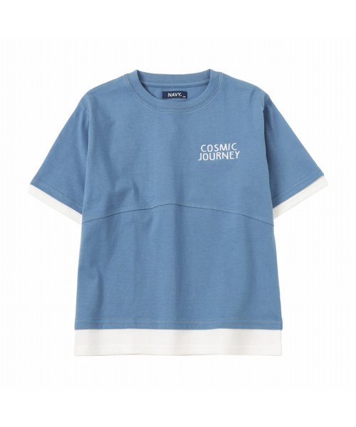 NAVY ネイビー フェイクレイヤードTシャツ 22254818