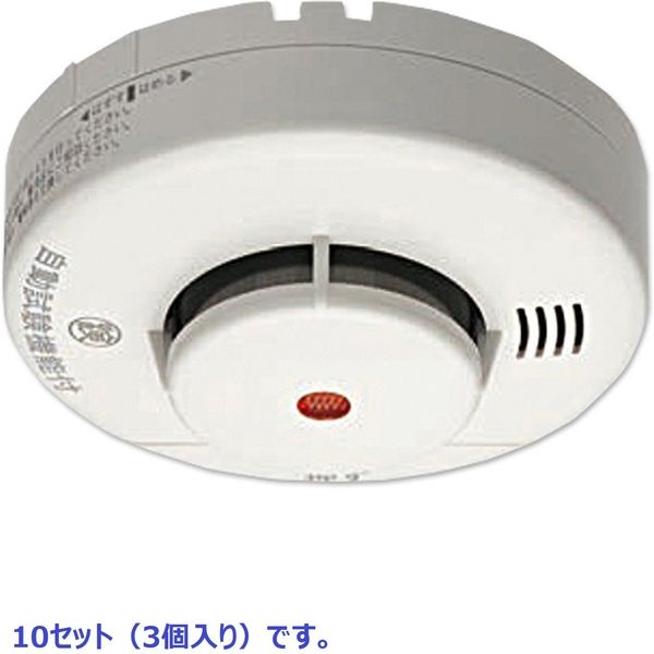 NITTAN 住宅用火災報知器 けむタンちゃん10音声 KRH-1B-X3P*10 3個入り×10セット（直送品）