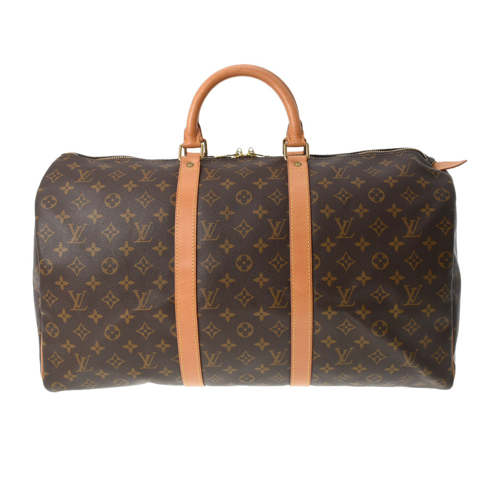 LOUIS VUITTON ルイヴィトン モノグラム キーポル50 ブラウン M41426 ユニセックス モノグラムキャンバス ボストンバッグ Bランク 中古 