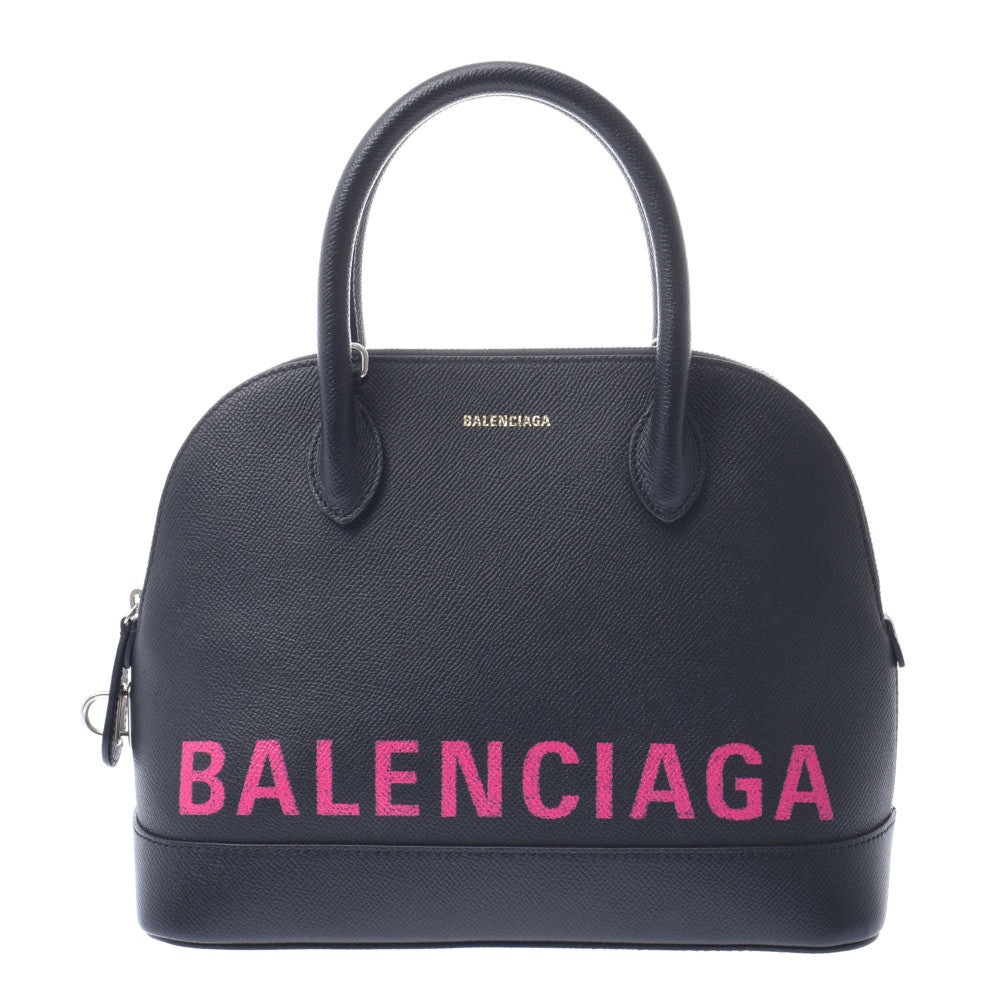 BALENCIAGA バレンシアガ ヴィル トップハンドルS 黒 518873 レディース レザー ハンドバッグ Aランク 中古 