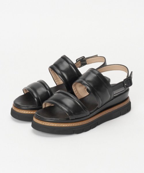 【Luca Grossi(ルカグロッシ)】 DOUBLE BELTED WEDGE SANDAL