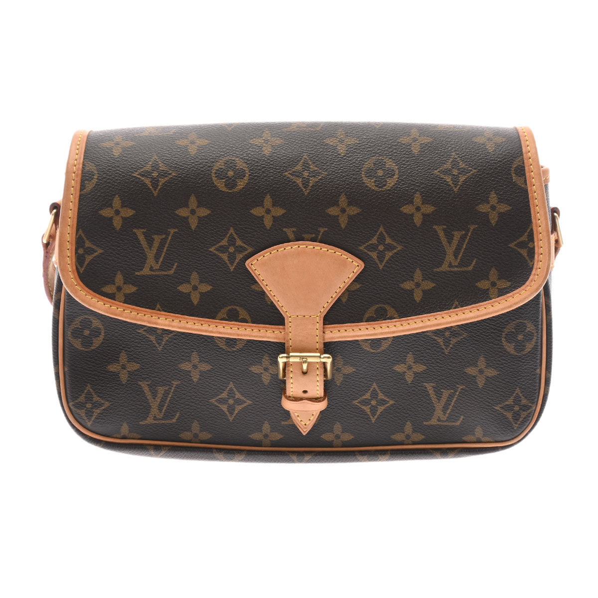 LOUIS VUITTON ルイヴィトン モノグラム ソローニュ ブラウン M42250 レディース モノグラムキャンバス ショルダーバッグ ABランク 中古 