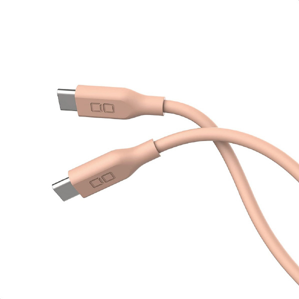 CIO シリコンケーブル USB-C to USB-C(2m) ピンク CIO-SL30000-CC2-PK