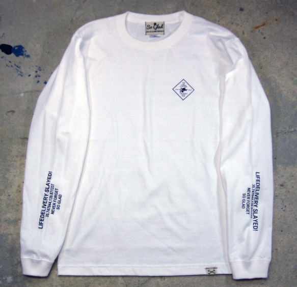 LIFEDELIVERY Slayed L/S TEE White