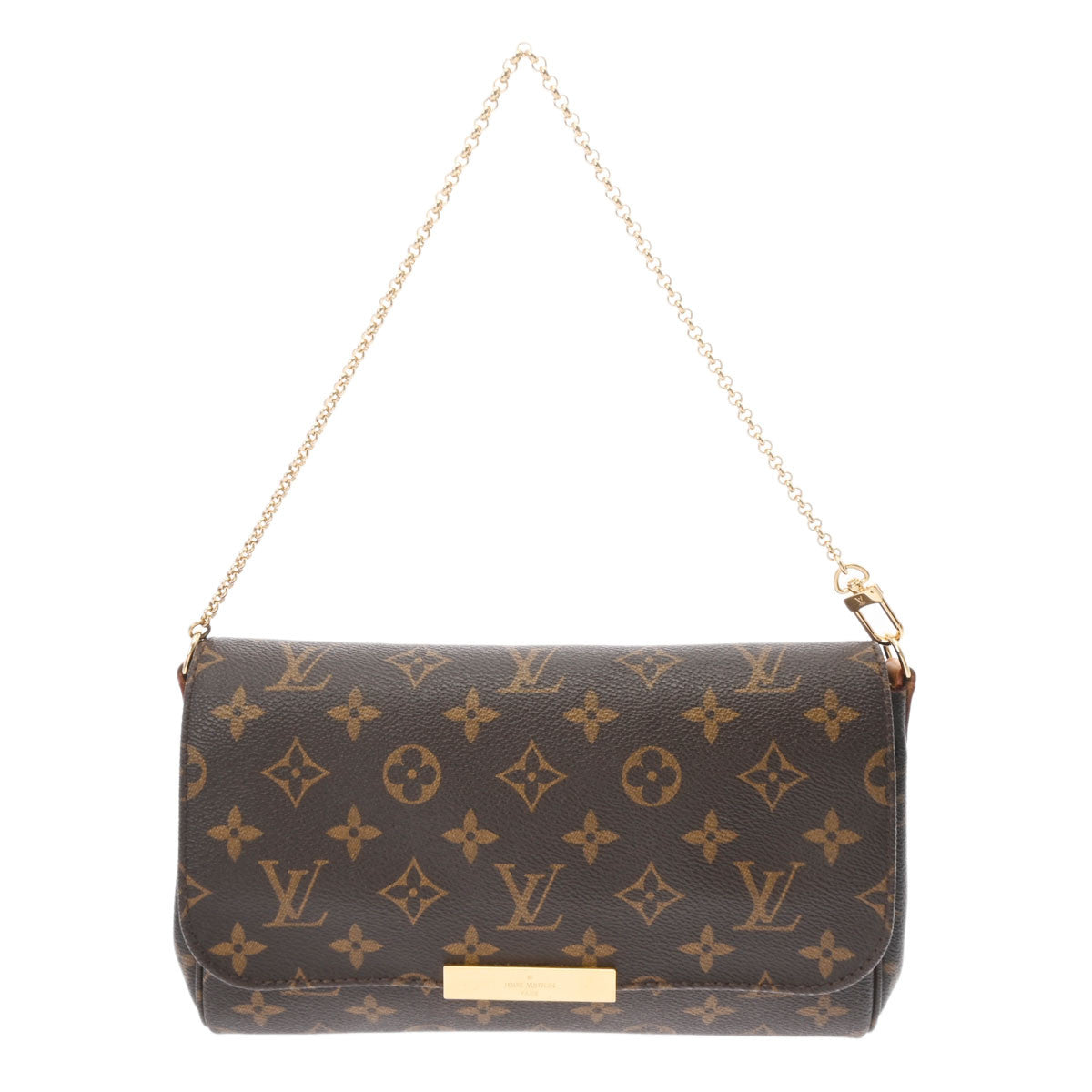 LOUIS VUITTON ルイヴィトン モノグラム フェイボリットMM ブラウン M40718 レディース モノグラムキャンバス ショルダーバッグ ABランク 中古 