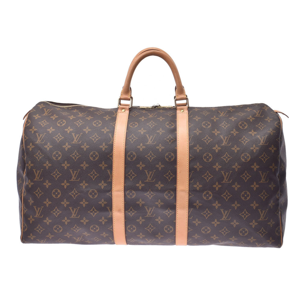 LOUIS VUITTON ルイヴィトン モノグラム キーポル55 ブラウン M41424 ユニセックス モノグラムキャンバス ボストンバッグ Bランク 中古 