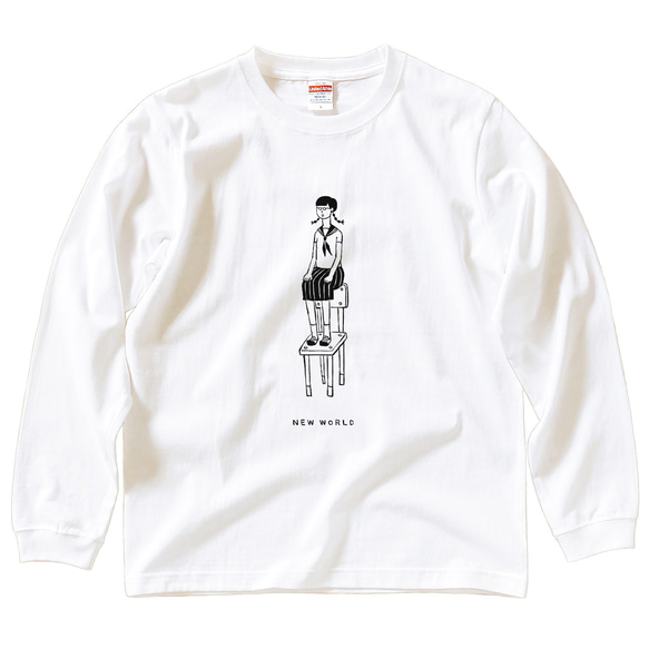 長袖 Tシャツ 『 イス・女子 』 男女兼用 ロンT