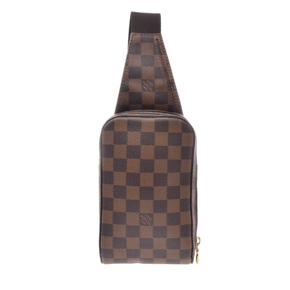 LOUIS VUITTON ルイヴィトンジェロニモス ショルダーバッグ  14137 ブラウン ユニセックス ダミエキャンバス ボディバッグ N51994  中古