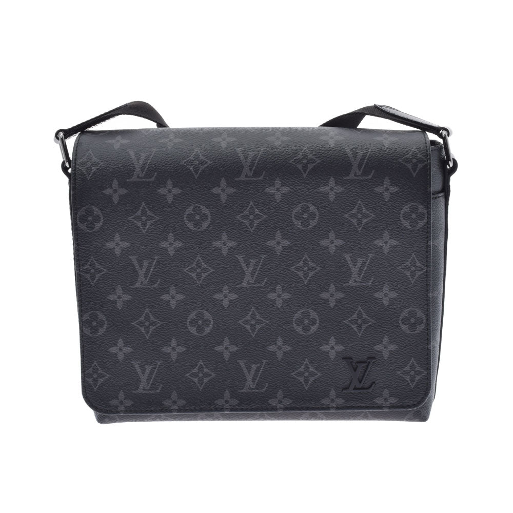 LOUIS VUITTON ルイヴィトン モノグラム エクリプス ディストリクトPM NM 黒/グレー M44000 メンズ モノグラムエクリプスキャンバス ショルダーバッグ Aランク 中古 