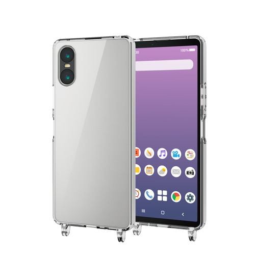 エレコム PM-X241HVCKSHCR Xperia 10 VI SO-52E ケース ハイブリッド カバー レンズ保護設計 ショルダークリア